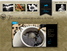 Tablet Screenshot of greenwichbluecoffee.com